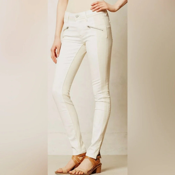 Pilcro and the Letterpress Anthropologie Serif Moto Jean Legging size 28 - Picture 2 of 14